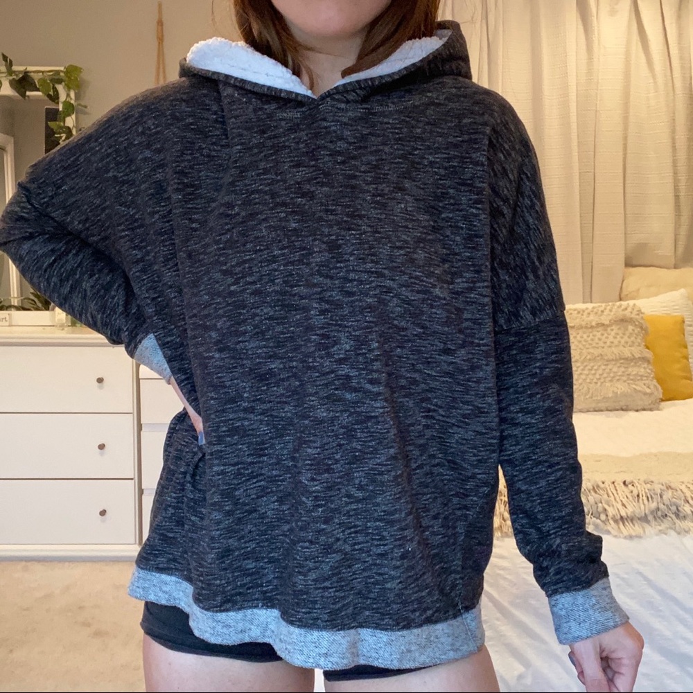 Fur hooded sweater
